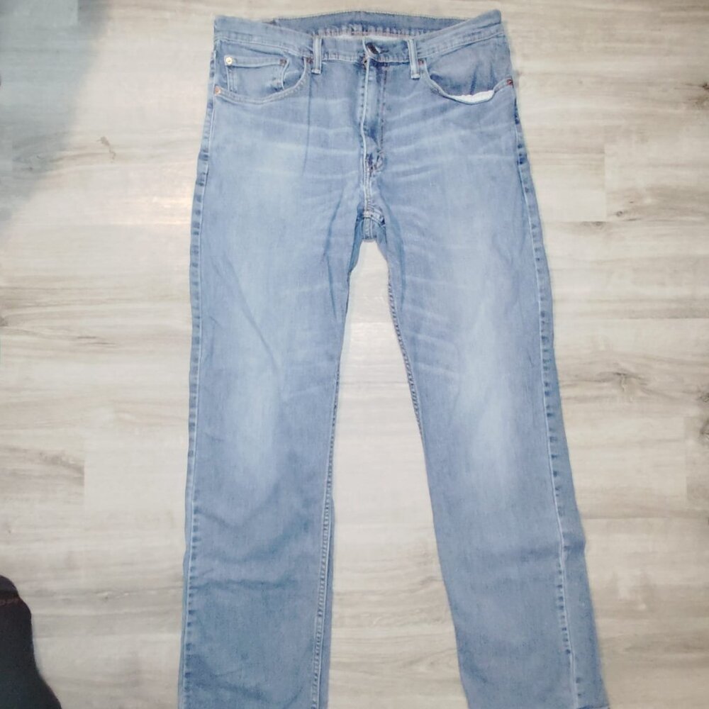 Vintage 90s Levis Light Wash Straight Leg Jeans Measured 36x34 #B18-C1536